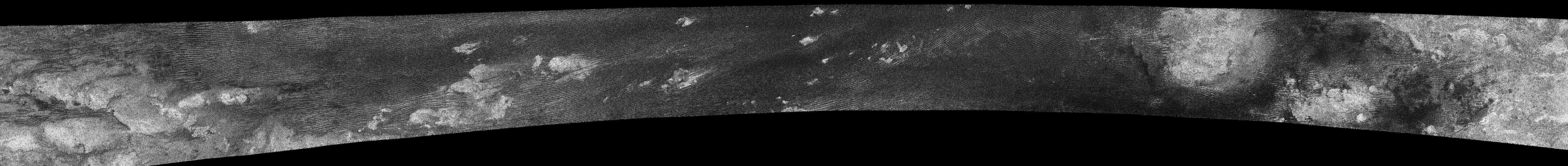 Titan's dunes, from Oct. 28, 2005 flyby