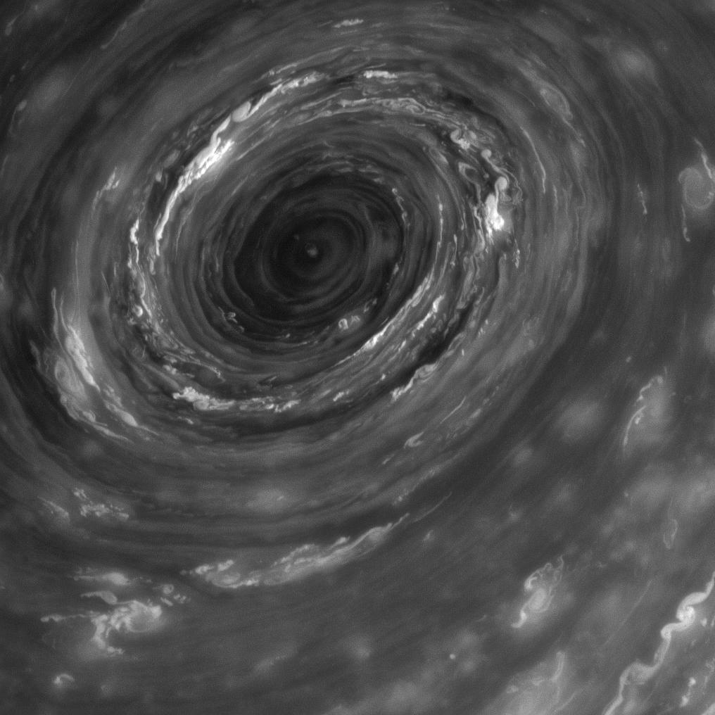 The vortex at Saturn's north pole seen in the infrared