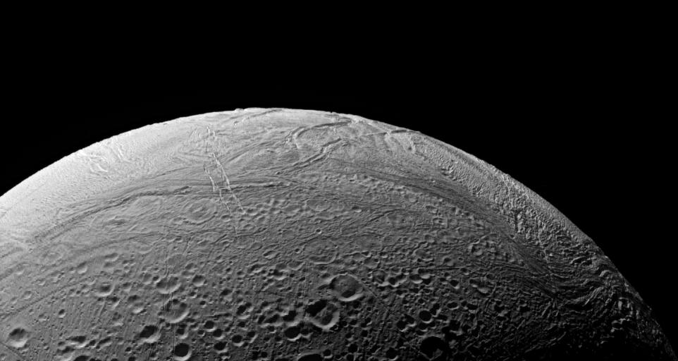 Enceladus' south polar region