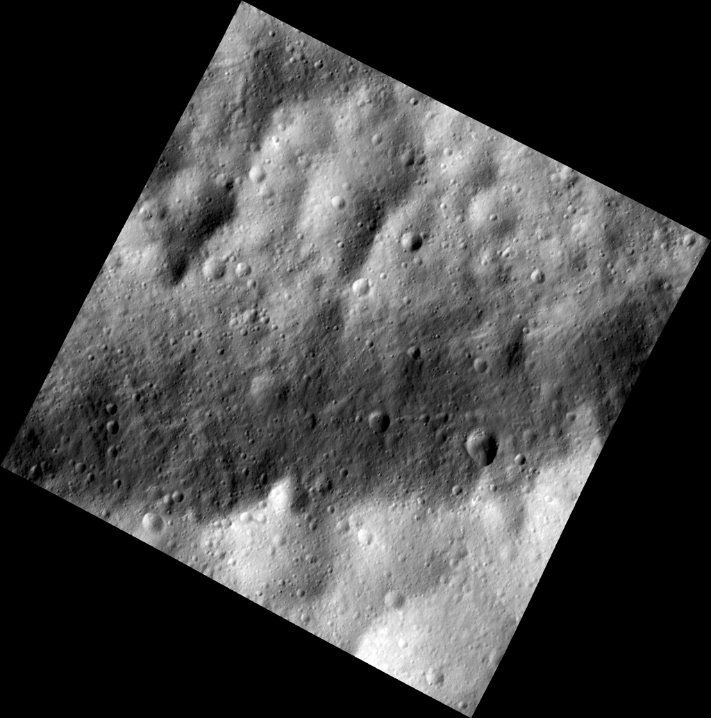 Trough in Dark and Bright on Vesta