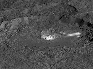 Occator Crater on Ceres (Simulated View)