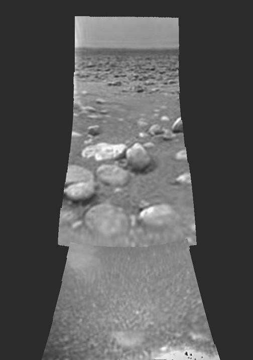Huygen's view of Titan after landing