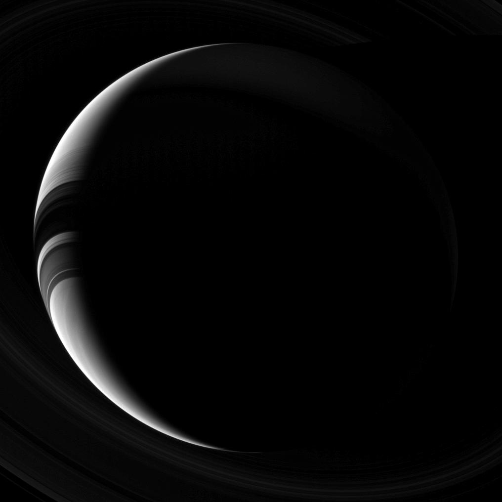 Crescent Saturn | NASA Solar System Exploration