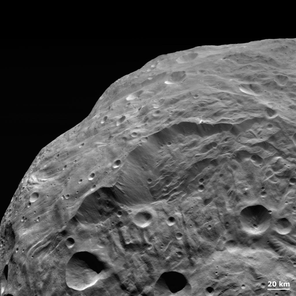 Landslides on Vesta