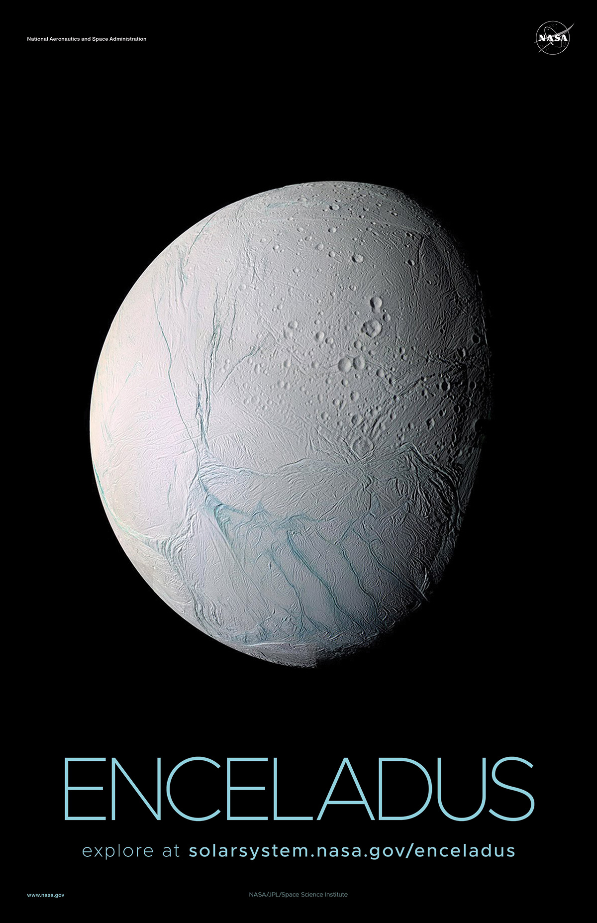 Full disk view of Enceladus.