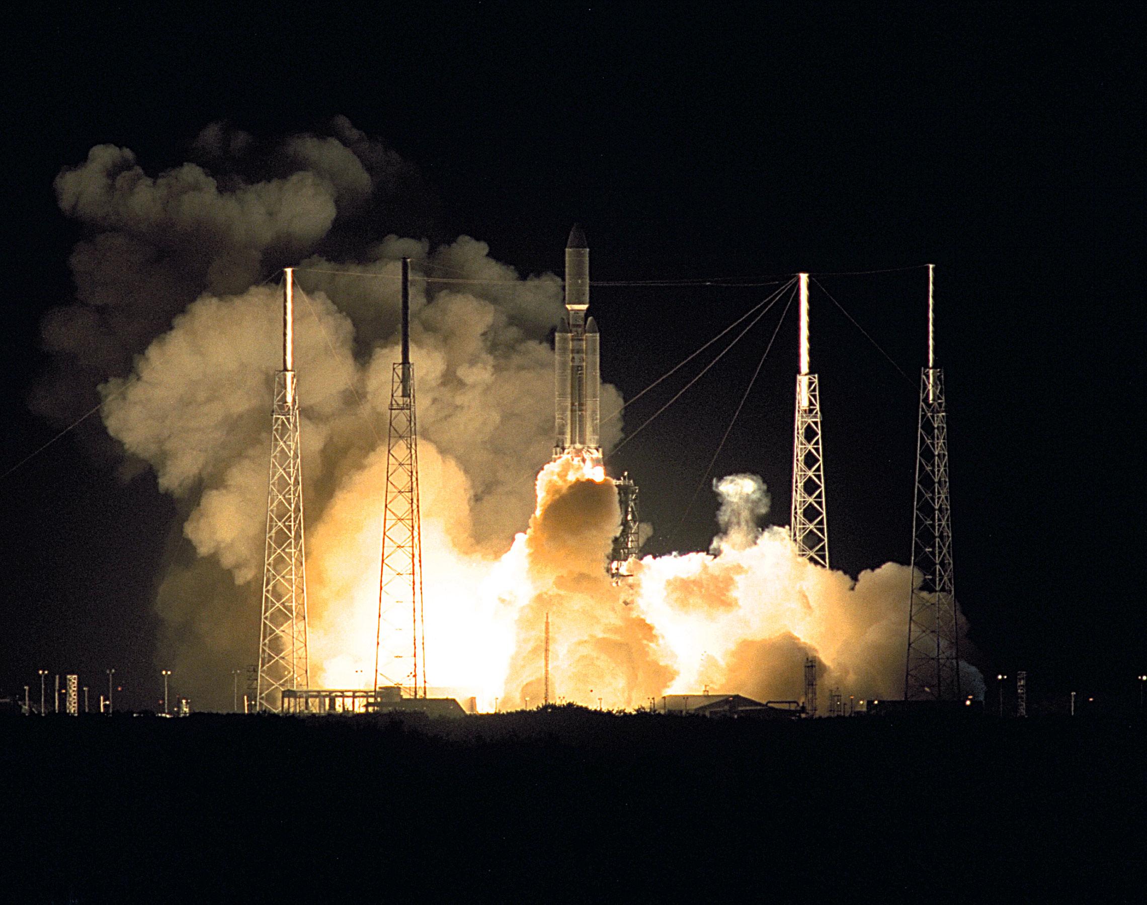 Color image of rocket launch