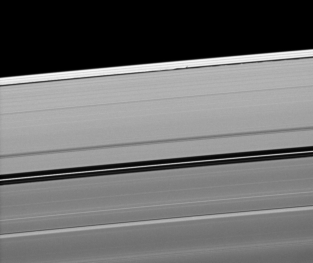 Daphnis casts a short shadow on the A ring