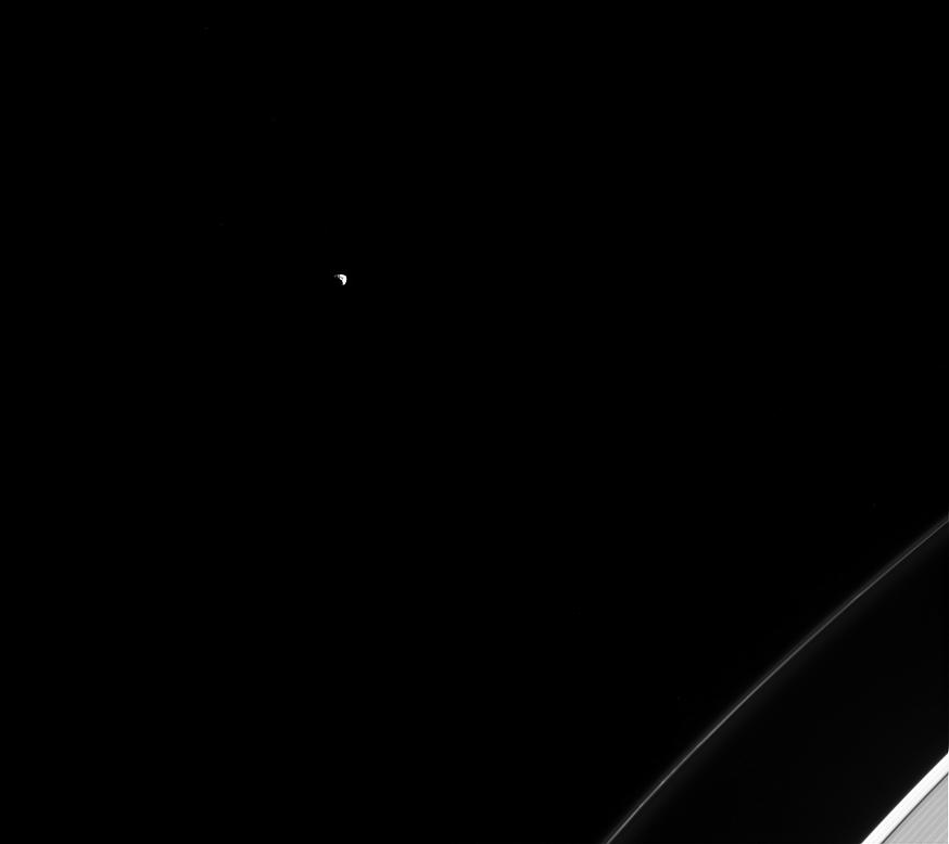 Janus and Saturn's rings