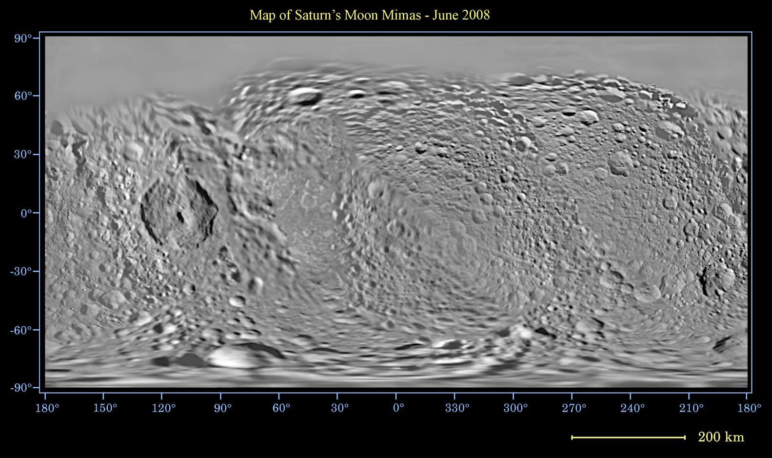 Global map of Saturn’s moon Mimas 