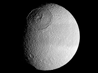 Odysseus Crater on Tethys: Moon of Saturn