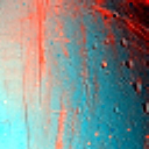 Infrared color image of Enceladus