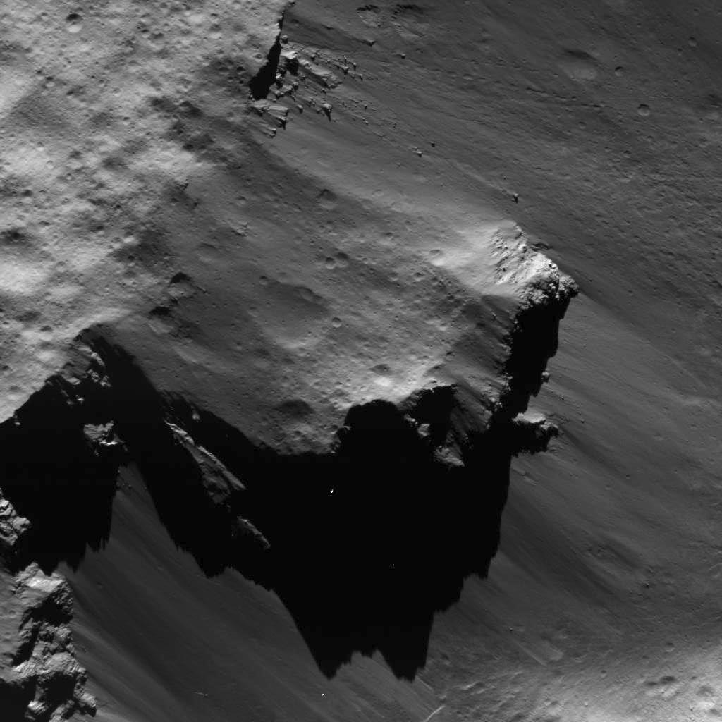 Large Block Detached from Urvara Crater's Rim