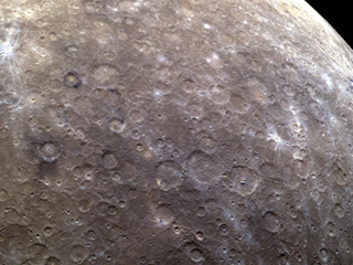 view of mercury from telescope