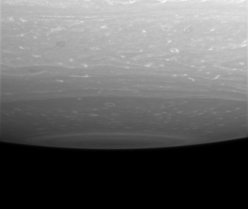 Storms near the south pole of Saturn
