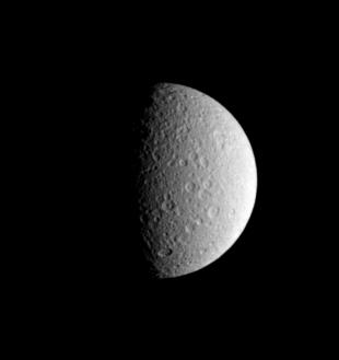Saturn's icy moon Rhea