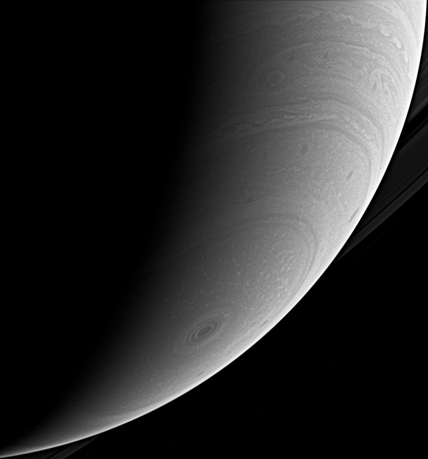 Saturn's south polar atmosphere