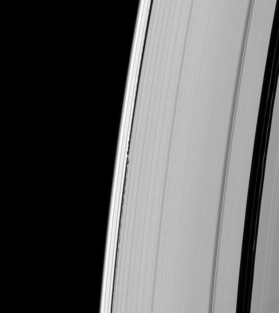 Saturn's moon Daphnis and the A ring