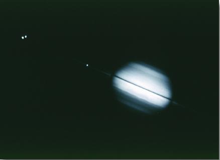 Saturn's Rings Edge-On