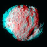 Red/Green Stereo Anaglyph of Comet Wild 2