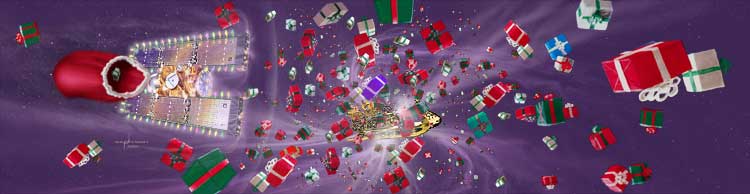 Stardust Spacecraft Decked out with Christmas Gifts