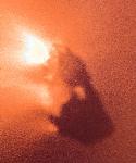 Photo of of Comet Halley taken by the Giotto spacecraft in 1986