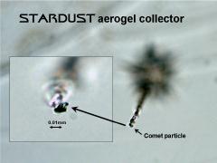 Comet particle in aeorgel