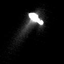 Deep Space 1 image of Comet Borrelly taken on September 22, 2001