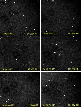 Stardust from Camarillo Observatory, California