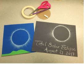eclipse activity involving scissors and tape