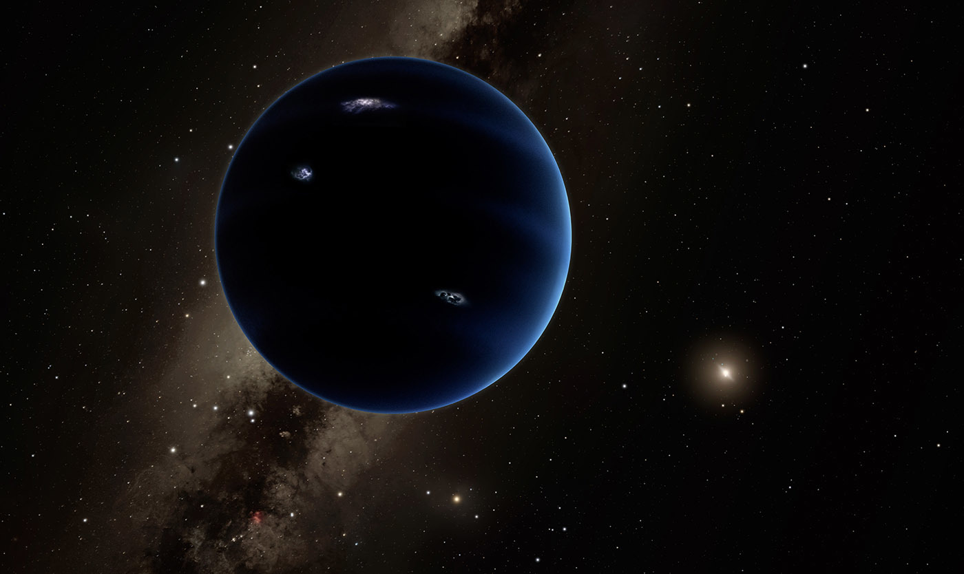 Artist's concept of a hypothetical planet orbiting far from the Sun. Credit: Caltech/R. Hurt (IPAC)