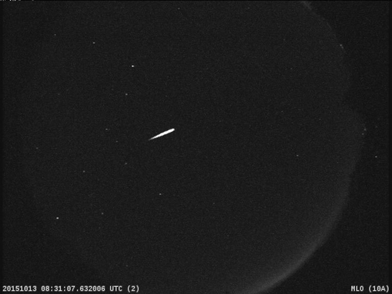 Orionid meteors appear every year when Earth travels through an area of space littered with debris from Halley’s Comet. (NASA/JPL)