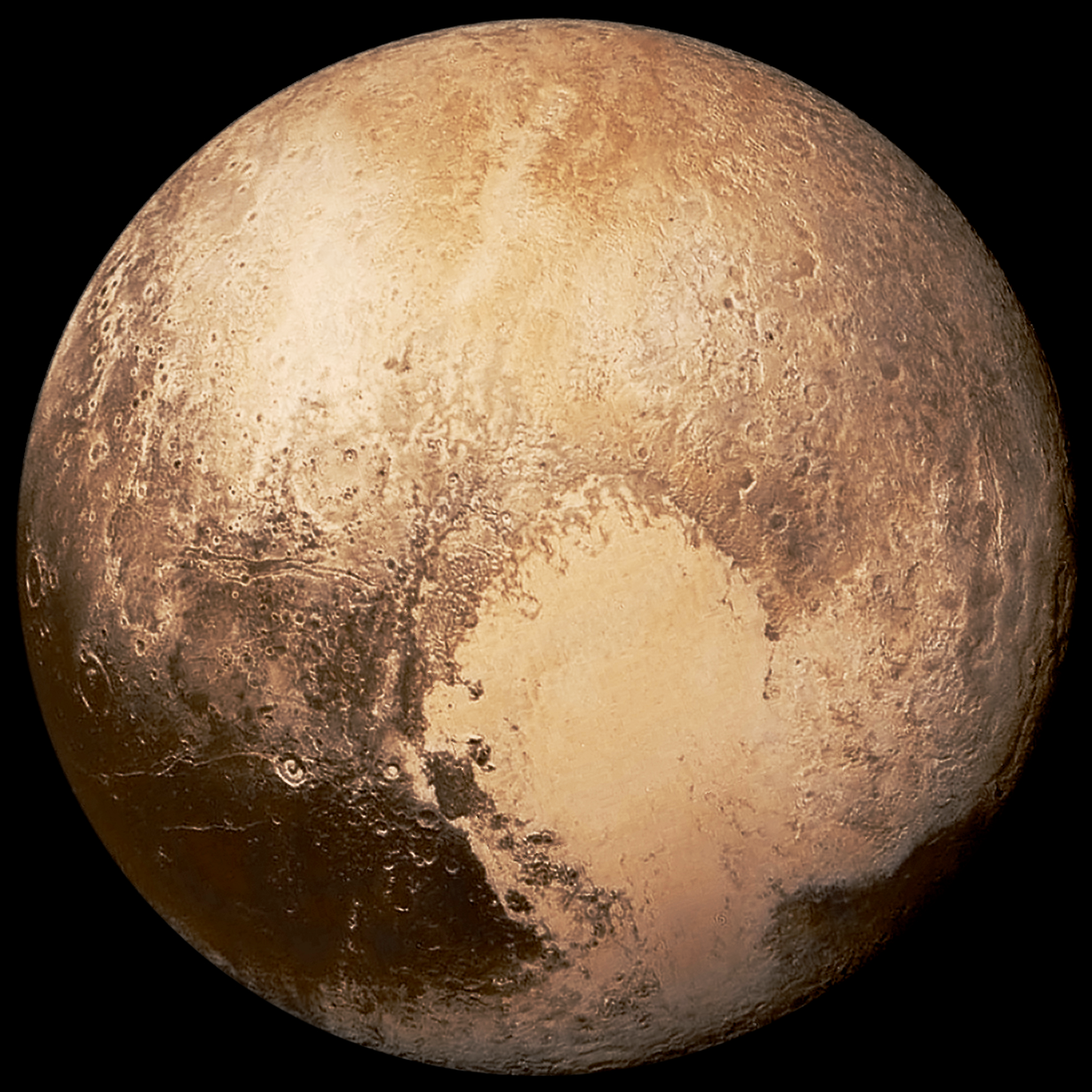 Pluto in High Resolution NASA Solar System Exploration