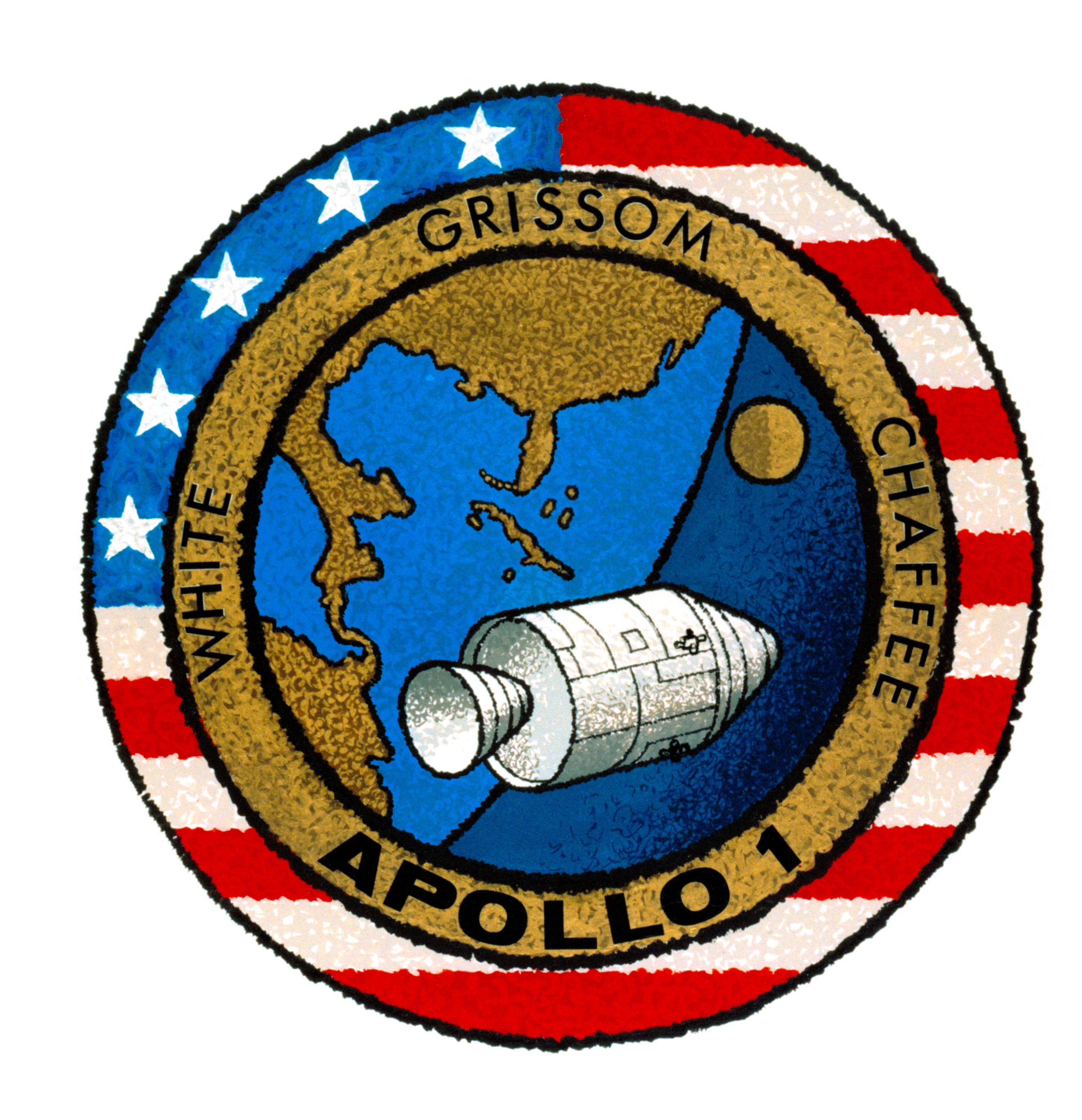 Patch NASA APOLLO Programme de la Terre à la Lune Thermocollant 