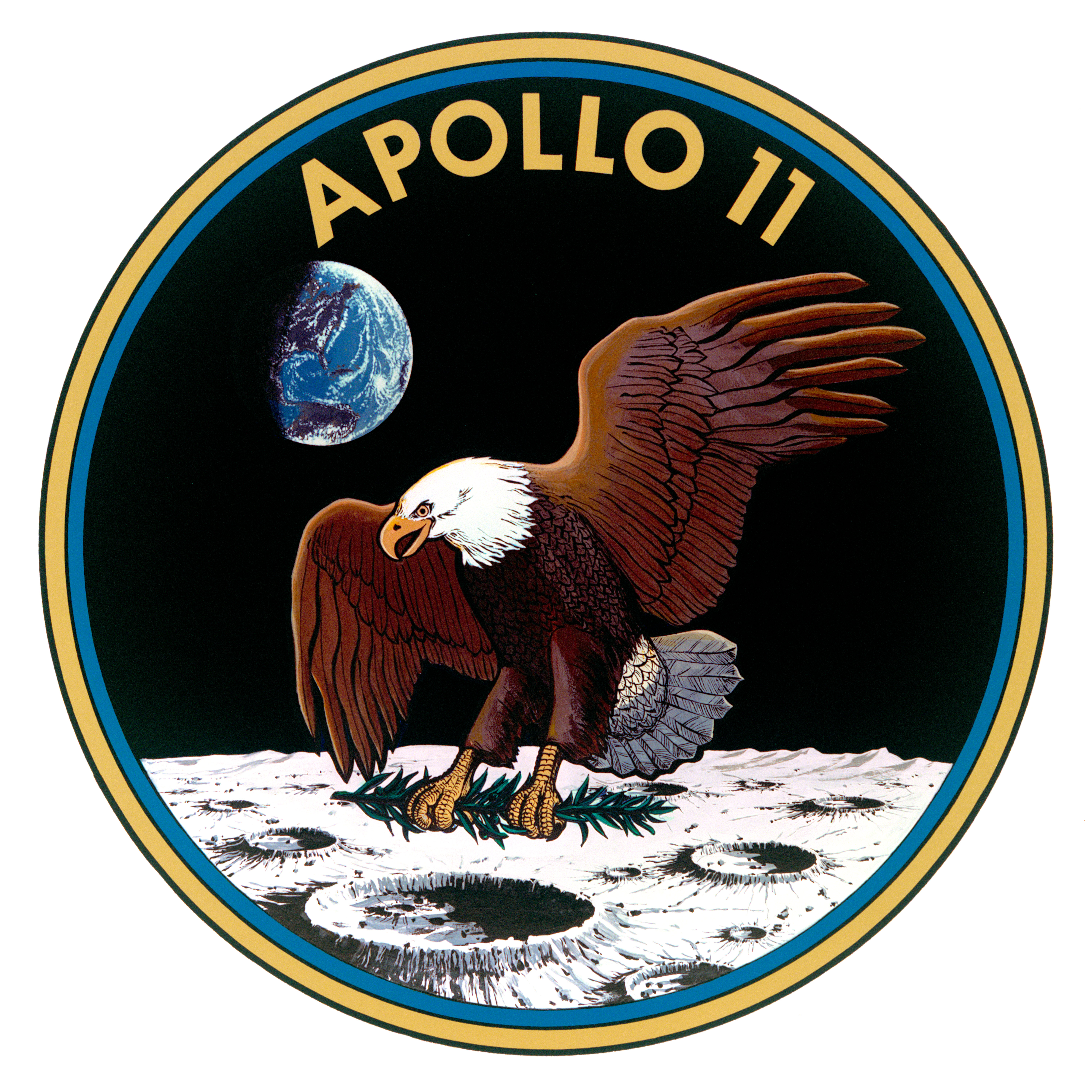 NASA/SPACE SHUTTLE/APOLLO Embroidered 3 Emblem Patch ALL ONE PIECE 