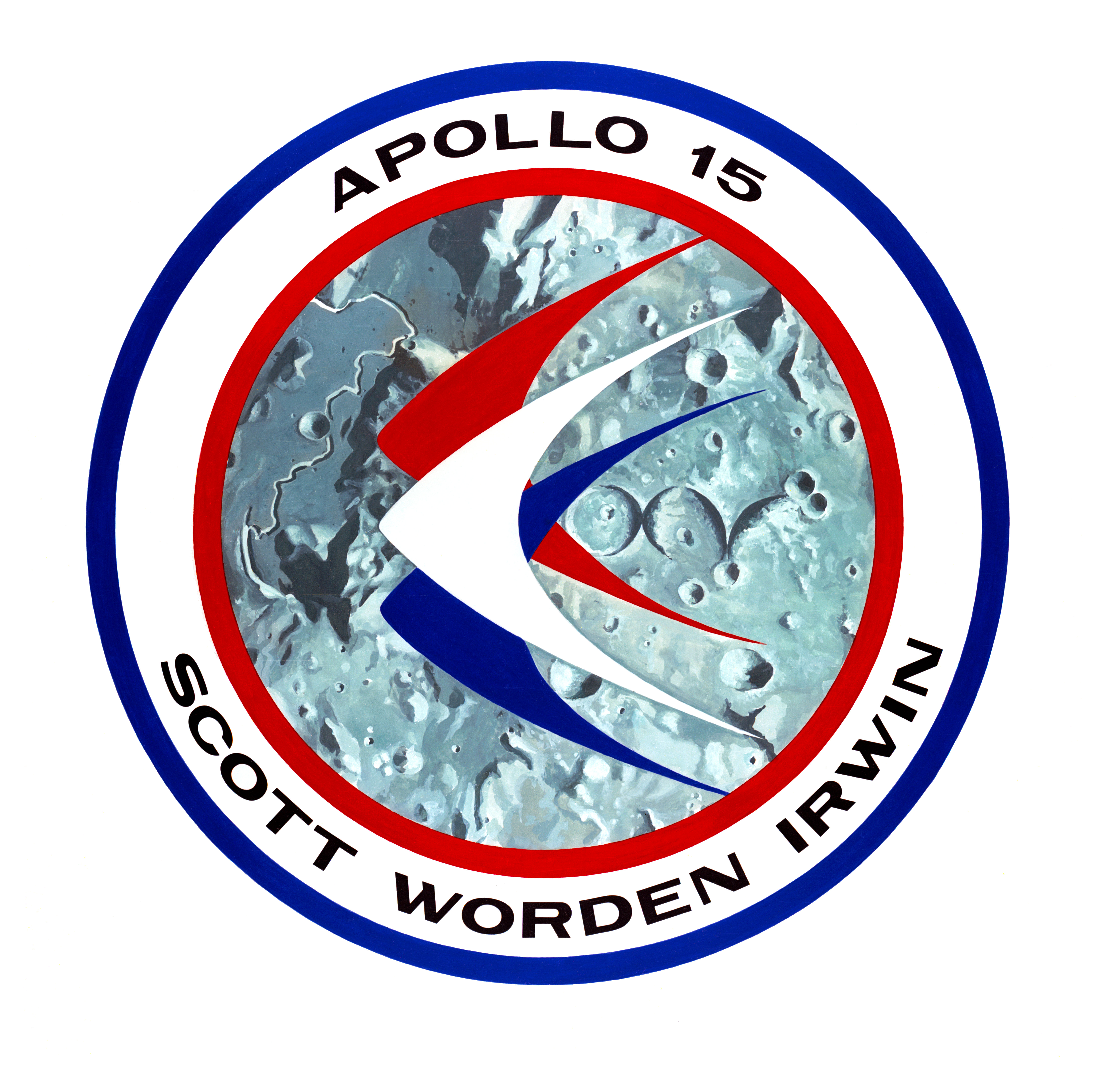 Apollo Patches Mondflüge Missionsembleme Set 8 Embleme in ORIGINALGRÖSSE