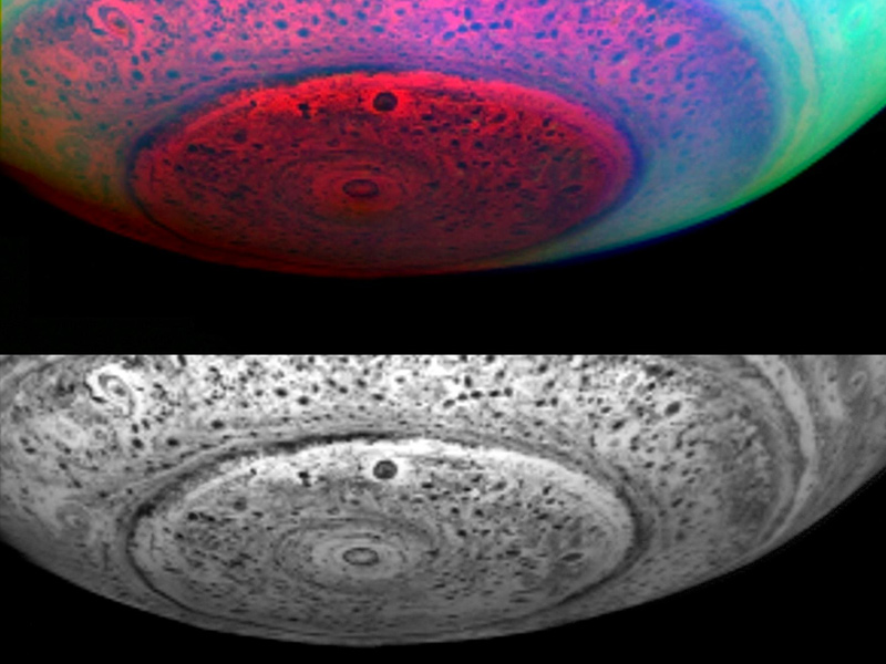 slide 5 - Saturn's South Polar Region Revealed