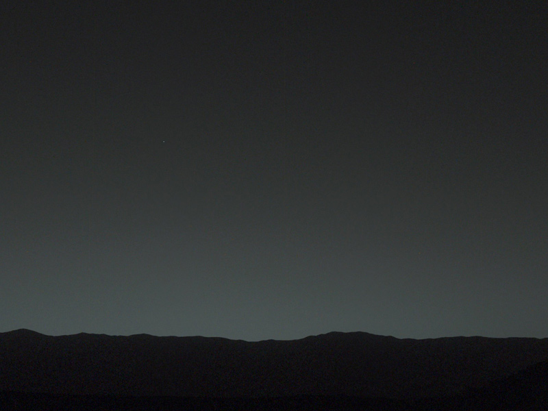 slide 3 - Bright 'Evening Star' Seen from Mars is Earth