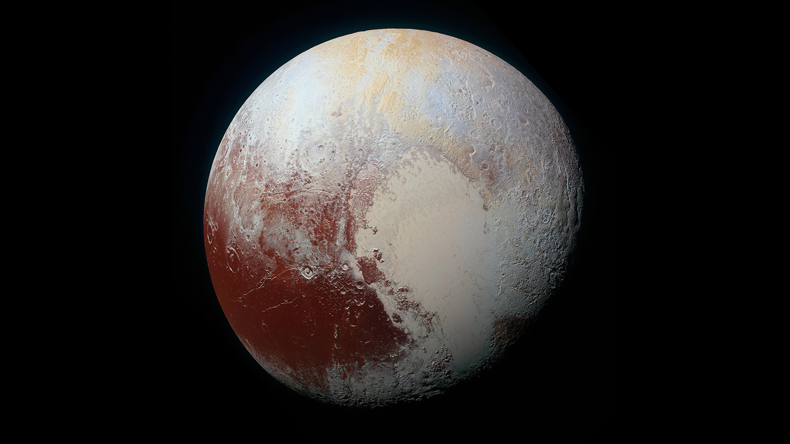 slide 3 - Image of Pluto from New Horizons spacecraft