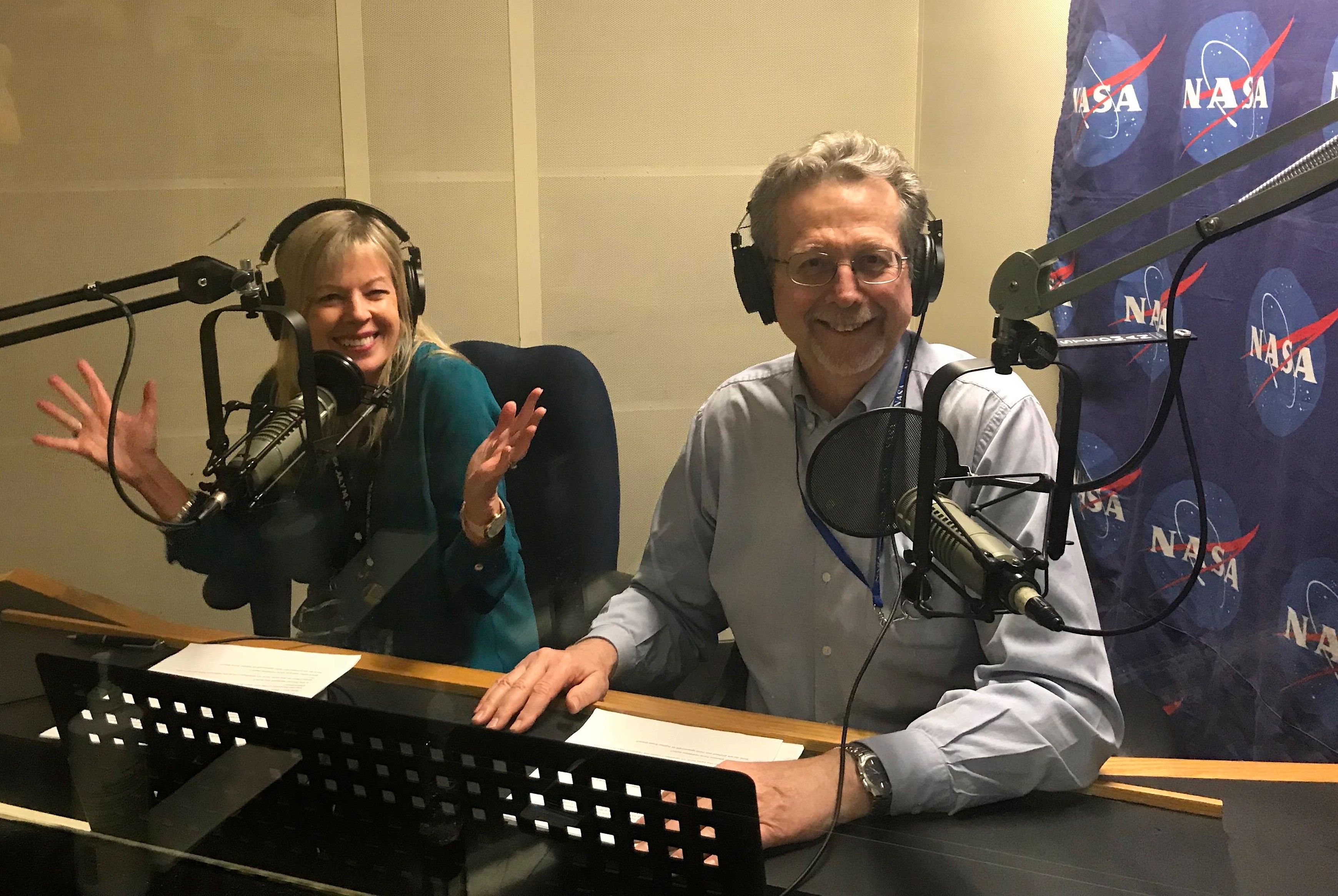 Producing NASA HQ's podcast, "Gravity Assist," with NASA Chief Scientist Jim Green