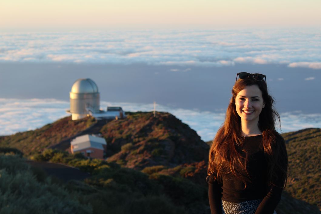 Nora observing exoplanets in La Palma, Canary Islands. Nora Eisner