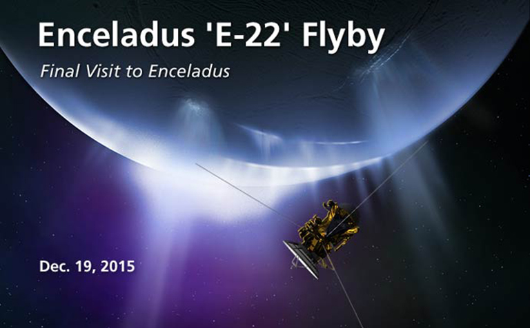 Enceladus Flyby 'E-22': Final Visit to Enceladus