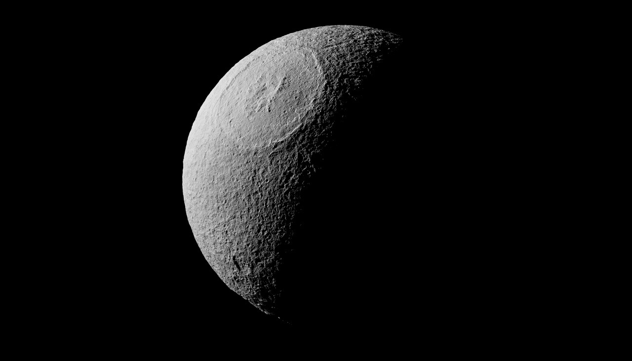 Saturn's icy moon Tethys