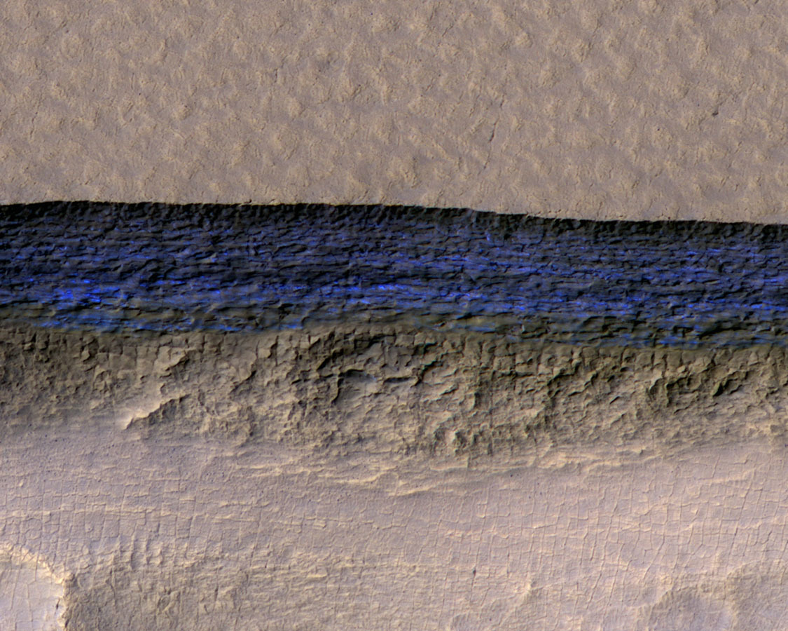 Orbital image of Mars.