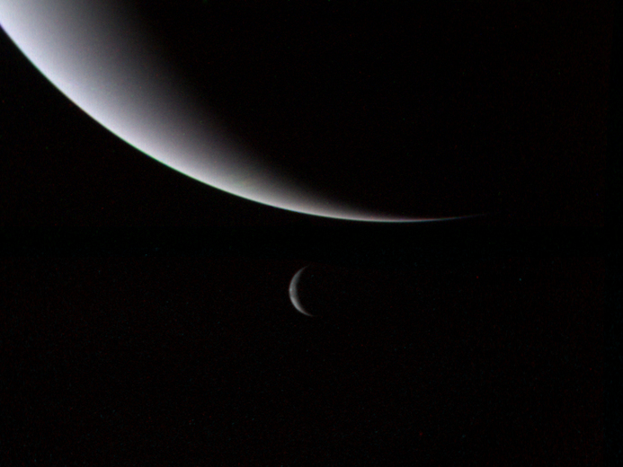 crescent neptune and small triton