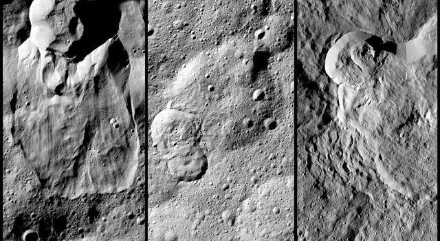 NASA's Dawn spacecraft has revealed many landslides on Ceres