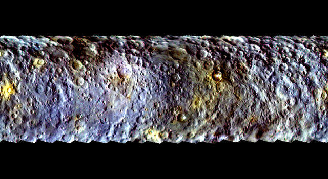Dawn's First Color Map of Ceres