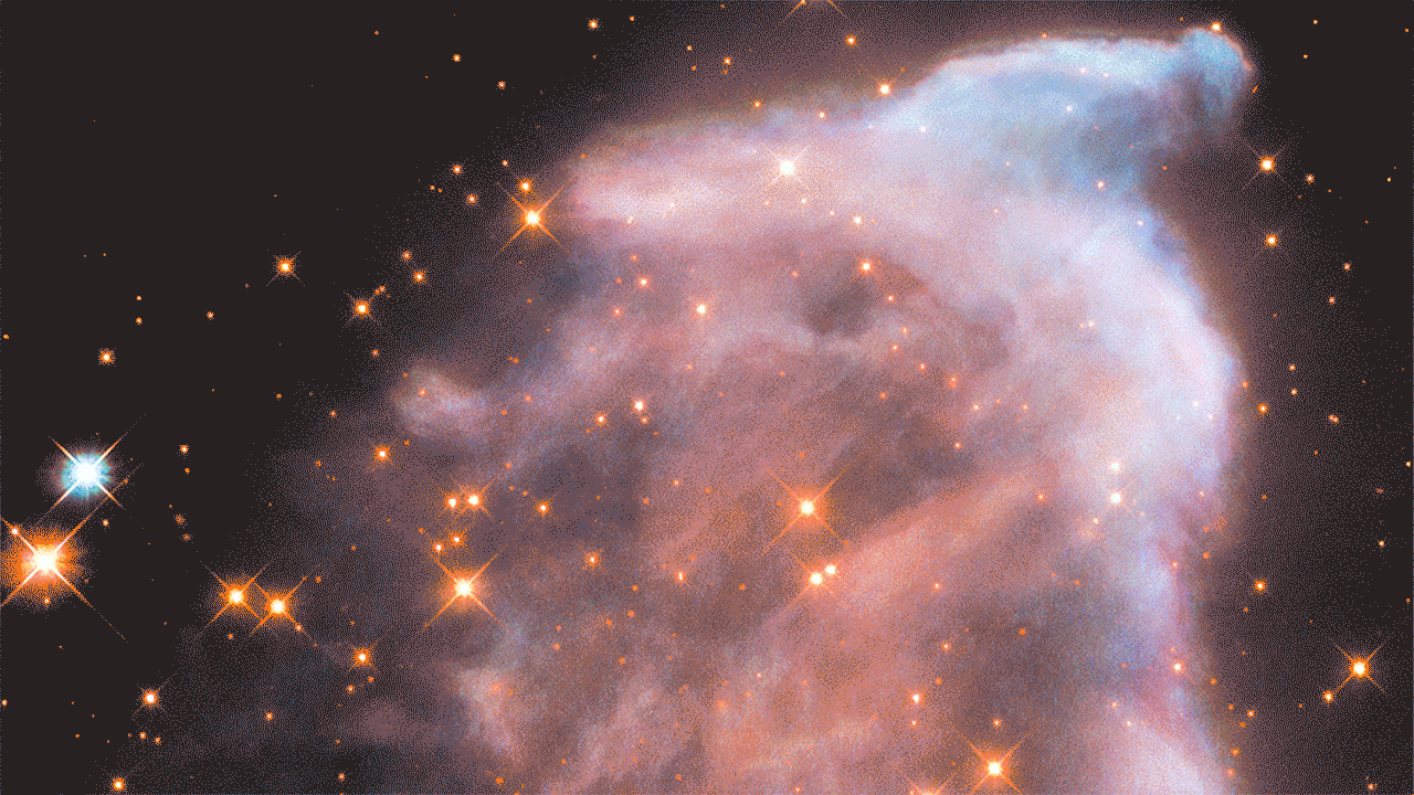 Animated GIF showing ghostly, wispy nebula.