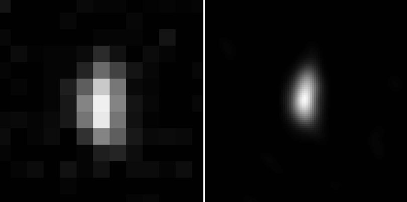 Fuzzy image of distant object.