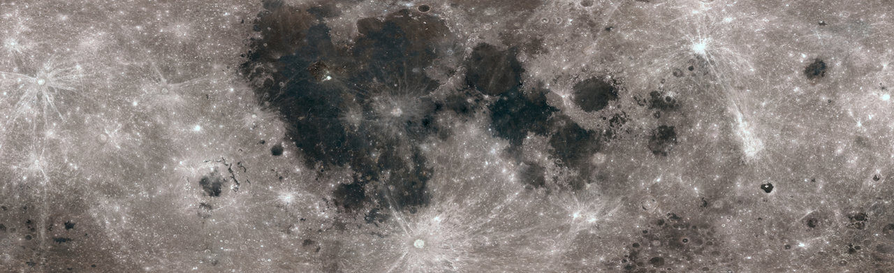projected map of the Moon's full surface