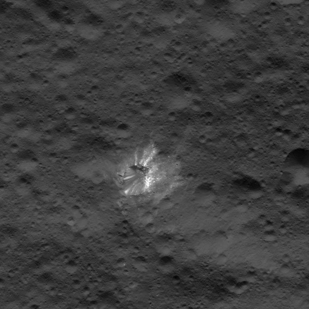 Bright Crater on Ceres